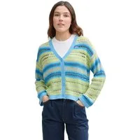 TOM TAILOR Denim Cardigan mit Streifen Muster