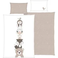Herding Kinderbettwäsche Kinder-Wendebettwäsche "Woodland Crew", Renforcé, Renforcé Motiv: Woodland Crew/Tiermotive: Waldtiere