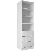 MIRJAN24 Regal Tireno 3SZ, Aluminiumgriffe in der Farbe Gold
