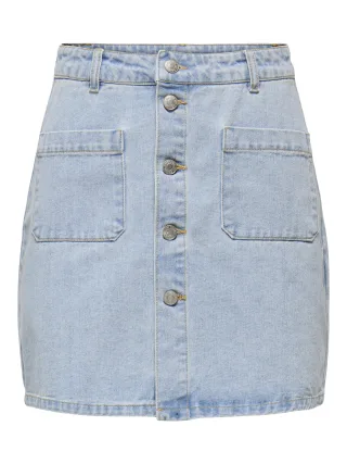 JDY - JDYSHIRAZ HW SKIRT DNM Light Blue Denim - Gr. - XS