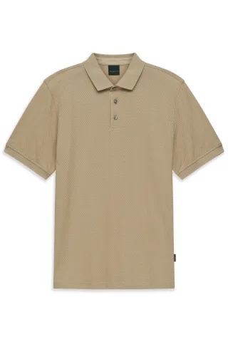 bugatti - Herren Polo 1/2 Arm beige - Gr. - 3XL