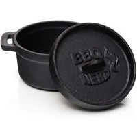 BBQ Nerd Schmortopf Mini Dutch Oven, Gusseisentopf 11x5cm