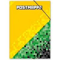 itenga Organisationsmappe itenga Postmappe A4 PP Motiv PIXEL aus langlebigem Kunststoff