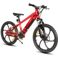 HILAND E-Bike E-Mountainbike 20 Zoll 24V 250W, Einheitsreifen & entnehmbarer Akku, Heckmotor, 124,8 Wh