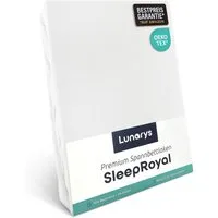 Lunarys Spannbettlaken SleepRoyal, Jersey-Elasthan, Gummizug: rundum, (1 Stück), 90x200 cm, 250 g/m², extrem hochwertig, für hohe Matratzen