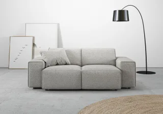 Home affaire 2-Sitzer "Glimminge auch in Breitcord + Feincord + Easy care-Bezug" besondere Kedernähte, Zierkissen