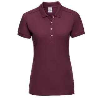 Russell - Polo-Shirt mit kurzen Ärmeln - Damen (Bordeaux)