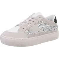 Ital-Design Damen Low-Top Freizeit Sneaker (88519596) Flach Sneakers Low in Weiß
