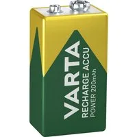 VARTA RECHARGE ACCU Power vorgeladener 9V NiMH Akku (200mAh) Batterie, (9 V, 1 St)