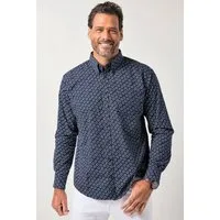 JP1880 Businesshemd Hemd Langarm Buttondown-Kragen florales Muster