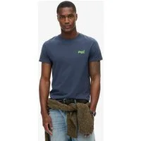 Superdry Rundhalsshirt ESSENTIAL LOGO EMB TEE aus Baumwolle und Single Jersey, Slim Fit, Kurzarm, hüftlang