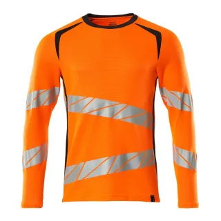 MASCOT Herren Langarmshirt Hi-vis Orange / Schwarzblau S - 19081-771-14010-SONE