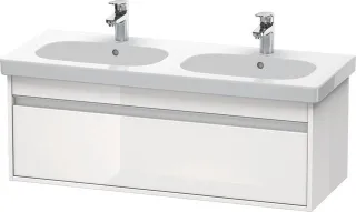 Duravit Ketho Waschtischunterbau wandhängend Weiß Hochglanz 1150x455x410 mm - KT666902222 KT666902222