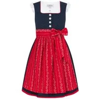 Nübler Dirndl Kinderdirndl Worthersee in Marine-Kirschrot von Nübler