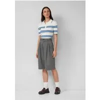 s.Oliver Shorts Hose Bermuda mit Bundfalten und Nadelstreifen