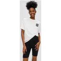 QS Shorts Leggings Super Skinny: Leggings mit Rippstruktur
