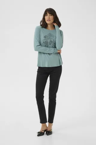 Langarm-Shirt Loose fit Trellis blue