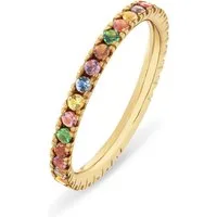 CHRIST Fingerring CHRIST Damen-Damenring 375er Gelbgold Zirkonia, Zirkonia