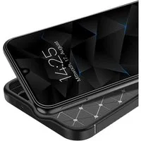 Tec-Expert Handyhülle Hülle in Carbon Optik für Samsung Galaxy A17 / A17 5G 6.7 Zoll, 6.7", Karbonlook Case Cover mit detaillierten Ausschnitten