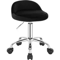 Woltu Bürostuhl, mit Rollen Drehhocker höhenverstellbar Sitzhöhe 43-54,5 cm