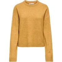 ONLY Rundhalspullover ONLSIMONI L/S O-NECK PULLOVER KNT NOOS Materialmix, regular fit