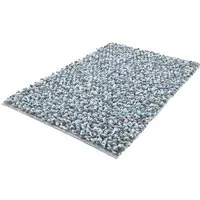 Kleine Wolke Badematte Sling, Badvorleger, Badezimmer Teppich, Höhe 20 mm, rutschhemmend beschichtet, fußbodenheizungsgeeignet, Baumwolle, Polyester, rechteckig, Badteppich, handgefertigt, 2 farbige Schlingenoptik