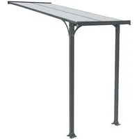 HOME DELUXE Vordach CUBIS - aus Aluminium (Komplettset), Überdachung für den Eingangsbereich, Haustür