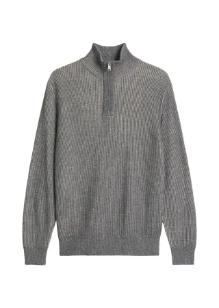 Marc OPolo Casual - Strick-Troyer regular Medium Grey - Gr. - M