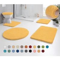 Kleine Wolke Badematte RELAX, Badvorleger, Badezimmer Teppich, Höhe 30 mm, rutschhemmend beschichtet, fußbodenheizungsgeeignet, Polyacryl, WC-Deckelbezug, WC-Deckelbezug, Badteppich, meliert, rechteckig, rund & als Set erhältlich