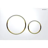 GEBERIT Betätigungsplatten Sigma 20 für 2-Mengen-Spülung weiß/gold 115882KK1