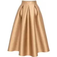 Mississhop A-Linien-Rock Damen Abendlicher Maxirock – eleganter Anlass Rock, formstabil, S/M