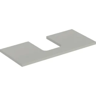 Geberit ONE Waschtisch-Platte, Ausschnitt mittig, für Aufsatzwaschtisch Schalenform 505274007