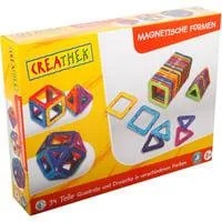 Magnetische Formen, 34 Stück, Baukasten
