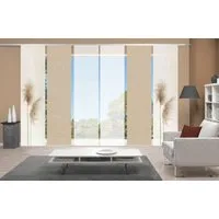 Vision S Schiebegardine IRLOS 6er SET (6 St), Paneelwagen, halbtransparent, Schiebevorhang Digidruck 6er Set IRLOS