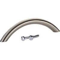SO-TECH® Möbelgriff Bogengriff BG01, Lochabstand 96 - 352 mm, Lochabstand 96 mm Edelstahloptik - inkl. Schrauben
