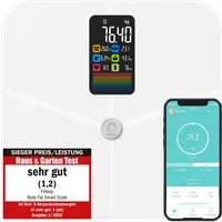 Fitleap Personenwaage Waage mit Körperfett- & Muskelanalyse bis 180kg, mit großen Display &…