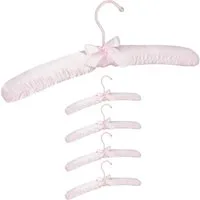 relaxdays Kleiderbügel Set Sati, (5er Set, 5-tlg), Rosa, 5er-Pack