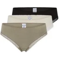 Schiesser String Modern Multipacks (3er Pack) Spitzenbänder, Baumwollmischung, Single Jersey