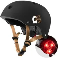 Cariboo Kinderhelm CARIBOO LED-Licht verstellbar 48-52cm EN1078