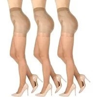 BANANALU Highwaist Strumpfhose Bauch Bein Po Strumpfhose figurformende Miederhose mit shaping Effekt 20 DEN