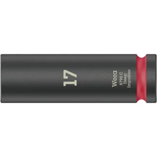 Wera 8790 C Impaktor Deep Steckschlüsseleinsatz mit 1/2"-Antrieb Rot - 05004834001