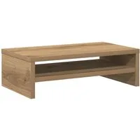 vidaXL Monitorständer Monitorständer Artisan-Eiche 42x24x13 cm Holzwerkstoff, (1-tlg)