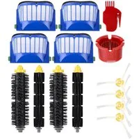 VERCO Reinigungsbürsten-Set Reinigungskit für iRobot, Roomba, 605, 606, 610, 614, 615, 616, 620, 621, 625, 630, 631, 632, 635, 639, 640, 650, 651, 660, 665, 670, 671, 675, 676, 680, 681, 690, 691, 695, 696, 697, (14-tlg), Ersatz Teile Set Wartungskit