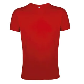 SOLS Herren Regent Slim Fit Kurzarm T-Shirt (Rot)