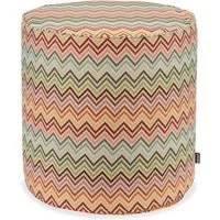 H.O.C.K. Sitzhocker H.O.C.K. Maribel Outdoor Hocker Pouf rund mit Keder ø45x45cm multi, Hocker, Sitzhocker, Pouf Hocker, Barhocker - wetterfest, vielseitig