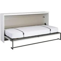 rauch Schrankbett Bett Einzelbett Klappbett Gästebett Ausziehbett ALBERO (inklusive Lattenrost, Größe: 90x200 cm) besonders platzsparend, ausziehbar mit Metallfixierung MADE IN GERMANY