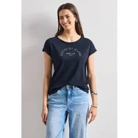 STREET ONE T-Shirt aus softem Materialmix