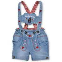 BONDI Lederhose Trachtenjeans Baby/Kleinkind - ZUCKERMAUS II - blue denim
