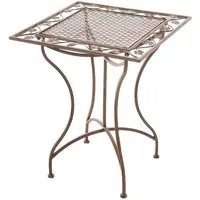 CLP Beistelltisch Asina 60 x 60 cm (1er), mit kunstvollen Verzierungen