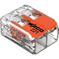 tecuro Klemmen 10x COMPACT-Verbindungsklemme 221-41x - für alle Kabel bis 4 mm²
